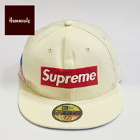 SUPREME x NEW ERA WORLD FAMOUS BOX LOGO WHITE CAP SIZE 7 5/8