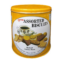 NISSIN Biscuit Assorted Yellow Kaleng 650gr