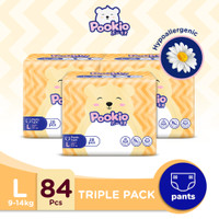 POOKIO Pants Popok Bayi Anak Diaper Celana L28 (3 Bag)