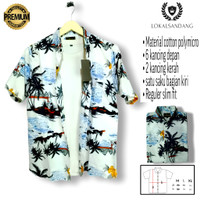 Baju Kemeja motif pria surfing santai | COD Bayar di tempat