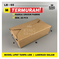paper lunch box kait kraft box kemasan mie 16x9x5 275gsm 