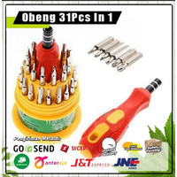 Obeng Set Mini 31Pcs In 1 Obeng Serbaguna Screwdriver Set 31 Pcs