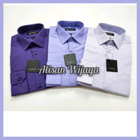 Kemeja Alisan Polos Regular Fit Lengan Panjang Warna UNGU