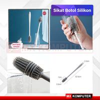 SIKAT GAGANG PANJANG PEMBERSIH BOTOL SUSU GELAS CANGKIR BAHAN SILIKON