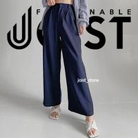 Joist Celana Kulot Wanita Loose Pants Trousers Anti Kusut