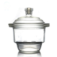 Glass Desiccator with Porcelain Drying Plate 150mm 15cm non vacuum