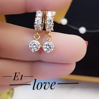 PL2723 Anting juntai permata perhiasan wanita anti karat