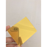 Custom huruf timbul letter ACP tinggi 10 cm emas kilat gold mirror