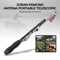 Paling Baru Joran Pancing Kolam Antena Portable Telescopic 1.5 M