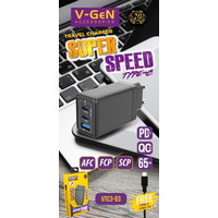 V-GeN VTC3-03 65W Super Fast Charging Compatible with Macbook / Laptop