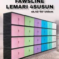 lemari 4 susun  fawsline minimalis kokoh - batam