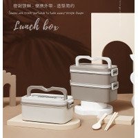 LUNCH BOX LAYER SUS 304 / KOTAK MAKAN SEKAT BEKAL ANAK TAHAN PANAS