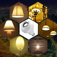 Lampu Led Rgb / Bohlam Warna Warni / Hias / Kamar / Disco Dengan
