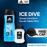 PAKET Adidas ICE DIVE Eau de Toilette 100ml + Shower Gel 400ml