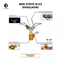 kompor best mini dhaulagiri stove ultralight TANPA ADAPTOR/CANISTER