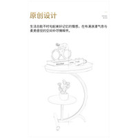 Promo Minimalist Round Coffee Table Small Balcony Sofa Coffee Table D