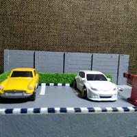 diorama jalan raya diecast