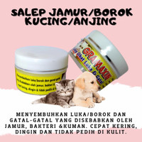SALEP JAMUR BOROK GATAL MENGOBATI PENYAKIT KULIT PADA KUCING ANJING