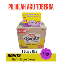 Roma BONITA Bolu Lembut rasa KEJU SUSU - ( HARGA 1 DUS isi 6 box )