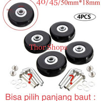 4 pcs roda koper pengganti universal replacement luggage wheel