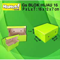 Box Snack Blok Hijau 12x16