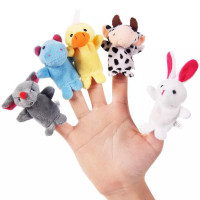 Boneka Jari Mainan Anak Bayi Gambar Animal Finger Puppet Edukasi