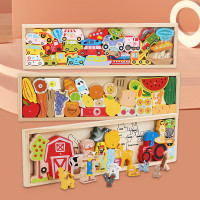 3d chunky puzzle size 45cm / puzzle kayu