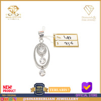 SINAR BERLIAN JEWELLERY -Liontin Emas putih Asli 750 Original LMP142