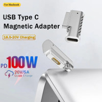 USB Type C PD 100W Female to Magsafe Plug Magnetic Adapter for MacBook