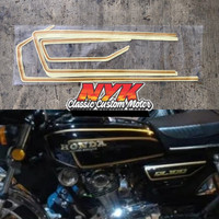 [[ALL GL100]] STRIPING STICKER LOGO GL100 GOLD TERBAIK ALL WARNA MOTOR