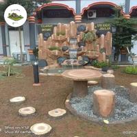 taman tebing air terjun/batang kayu