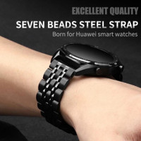 STRAP STAINLESS STEEL 7 BEADS SAMSUNG GALAXY 46mm SMARTWATCH - TALI