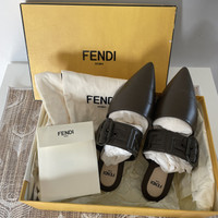 fendi mules size 36 like new authentic