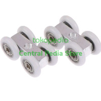 New Roda Pintu Geser Model Gantung U 21MM furniture Kamar Mandi Lemari