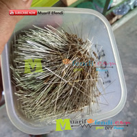 Resistor SEPEREMPAT 1/4 watt w berbagai ukuran tulis di catatan