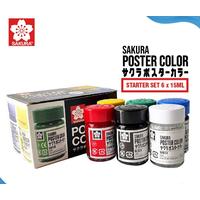 Review Sakura Poster Color Starter Set 6x15ml / Cat Poster Sakura ...