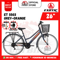 Sepeda Perempuan Dewasa Remaja 26 Inch EXOTIC ET 5503 - 7 Speed mini