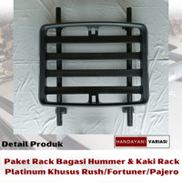 Rak Bagasi Atas Mobil Model Hummer Kaki Rack Khusus Rush Fortuner Baru