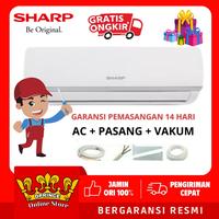 AC SHARP AH-A7SAY 7SAY 7 SAY 0.7 PK 3/4PK + PASANG R32 LOW WATT 595 W