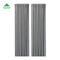 Set 2 Pcs Tirai Gorden Blockout Minimalis 135x250 cm - Abu