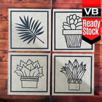 Vb.Store89 | PAJANGAN DINDING RUMAH WALLDECOR KAKTUS MINIMALIS RUANG
