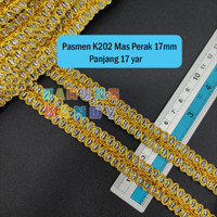 Pasmen K202 Mas Perak  17mm