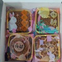 4 Pc Kue Bulan Vegan Mooncake Varian Rasa