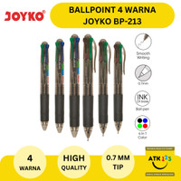 Ballpoint / Bolpen / Pulpen Merk Joyko BP-213 Quaco 4 Warna (4 Colors)