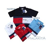 PROMO Kaos Kerah Pria - Polo Shirt Tulisan Latin Bord - Kaos Kerah