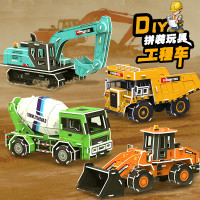 3D Foam Car Truck Puzzle / Mainan Anak Laki-laki Truk Mobil Konstruksi