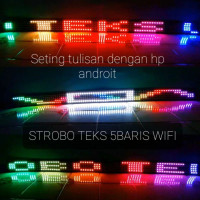 lampu led rgb mobil Strobo busa 5baris