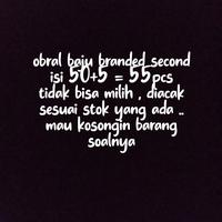 obral baju wanita second 55pcs