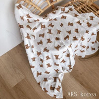 [120X110] KAIN BG MUSLIN BAYI | BABY SWADDLE MUSLIN BAMBOO | SELIMUT