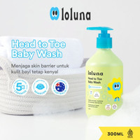 Loluna Head To Toe Baby Wash 300ml (5x Ceramide) - Shampo & Sabun Bayi